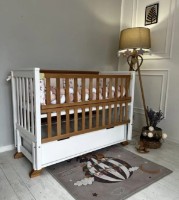 Pătuţ SKV-Company Alex White/Natural (1B25-12)