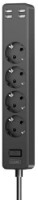 Сетевой фильтр XO WL10 1.8m Black