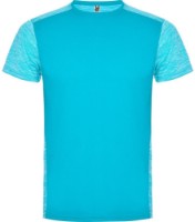 Детская футболка Roly Zolder 6653 Turquoise/Heather Turquoise 8 years