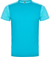Мужская футболка Roly Zolder 6653 Turquoise/Heather Turquoise S фото №1 — интернет-магазин Desire.md