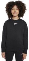 Детская толстовка Nike G Nsw Club Flc Bf Crew Lbr Black S