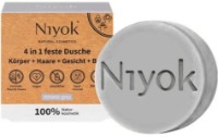 Парфюмерное мыло Niyok 4in1 Solid Shower Bar Body+Hair+Face+Beard Athletic Grey 80g