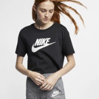 Женская футболка Nike W Nsw Tee Essntl Crp Icn Ftra Black/White, s.M фото №2 — интернет-магазин Desire.md