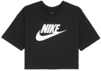 Tricou de dame Nike W Nsw Tee Essntl Crp Icn Ftra Black/White, s.XS