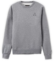 Мужская толстовка Nike Jordan Ess Flc Crew Carbon Heather/White, s.S