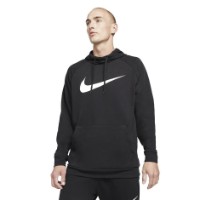 Hanorac pentru bărbați Nike Dri-Fit Training Swoosh Black/White, s.XL