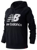 Женская толстовка New Balance Essentials Stacked Logo Black, s.XS (WT03550BK)