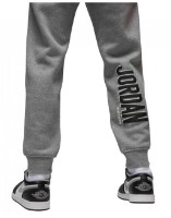 Мужские спортивные штаны Nike Jordan Flt Mvp Hbr Flc Pant 2 Carbon Heather/Rush Orange, s.L фото №2 — интернет-магазин Desire.md