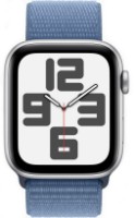 Смарт-часы Apple Watch SE GPS 44mm Silver Aluminium Case with Winter Blue Sport Loop (MREF3)