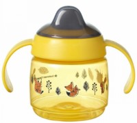 Cana cu pai Tommee Tippee Superstar Weaning Sippee Cup 4m+ 190ml Yellow