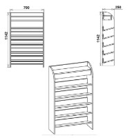 Обувница Компанит ТО-10 New Ателье Светлый фото №2 — интернет-магазин Desire.md