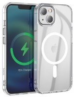 Чехол Hoco Magnetic Series Airbag Anti-fall Protective Shell for iPhone 15 Plus Transparent