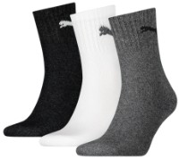 Ciorapi pentru bărbați Puma Short Crew 3P Unisex Grey/White/Black 43-46