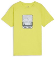 Tricou pentru copii Puma Active Sports Graphic Tee B Lime Sheen 128