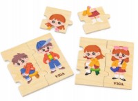 Puzzle Viga 28 Учимся одеваться (44649)