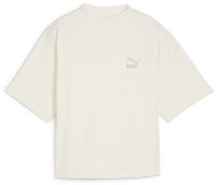 Tricou de dame Puma Classics Ribbed Relaxed Mock Neck Tee Frosted Ivory M