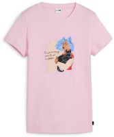 Tricou de dame Puma Graphics Positive Vibe Tee Pink Lilac L