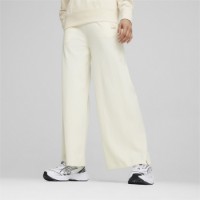 Pantaloni spotivi de dame Puma Classics Ribbed Relaxed Pants Frosted Ivory L
