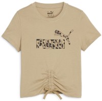 Детская футболка Puma Ess+ Animal Knotted Tee G Prairie Tan 140