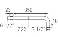Душевой отвод Ferro RN35 (300mm)