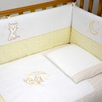 Lenjerie de pat pentru copii Veres Little Cat Beige (169.01) 