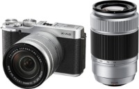Aparat foto Fujifilm X-A2 Silver/16-50mm & 50-230mm Kit