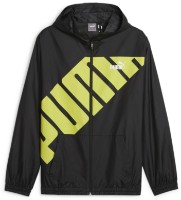 Jachetă pentru bărbați Puma Hooded Graphic Windbreaker Puma Black L (62383701)