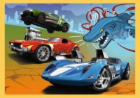 Puzzle Trefl 4in1 Hot Wheels vehicles (34627) imaginea #4 — magazin online Desire.md