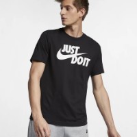 Tricou bărbătesc Nike Shirt Sportswear Just Do It Swoosh Tee Black/White, s.S imaginea #2 — magazin online Desire.md