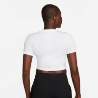 Женская футболка Nike W Nsw Tee Essntl Slim Crp Lbr White/Black, s.XL фото №2 — интернет-магазин Desire.md