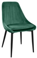Scaun Deco Florida Dark Green/Black Legs HLR57