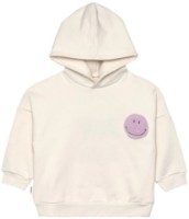 Hanorac pentru copii Lassig GOTS Little Gang Smile Milky 2-4years (LS1531056272-104)