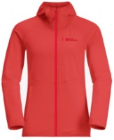 Женская толстовка Jack Wolfskin Kolbenberg Hooded Fz W Red S
