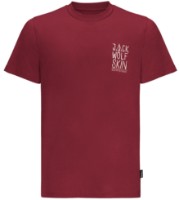 Tricou bărbătesc Jack Wolfskin Jack Tent T M Darkred L