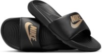 Șlapi pentru bărbați Nike Victori One Slide Black/Metallic Gold, s.45 imaginea #1 — magazin online Desire.md