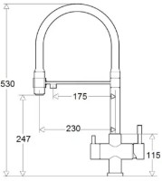 Смеситель для кухни Fabiano FKM 3143 Nano Gold фото №2 — интернет-магазин Desire.md