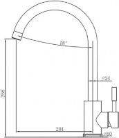 Смеситель для кухни Fabiano SKF 850 ST Alpine White фото №2 — интернет-магазин Desire.md