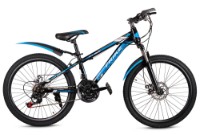 Bicicletă Frike TY-MTB 24 Black/Blue