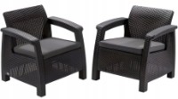 Набор садовой мебели Keter Corfu II Duo Set Graphite/Coolgrey (258976)