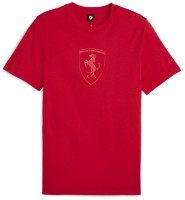 Tricou bărbătesc Puma Ferrari Race Big Shield Tonal Rosso Corsa, s.M