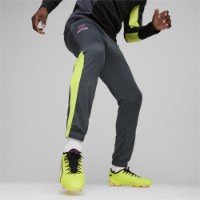 Pantaloni spotivi pentru bărbați Puma King Pro Training Pants Strong Gray/Electric Lime, s.L