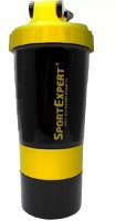 Shaker pentru nutriție sportivă Эвалар Sport Expert 500ml Black/Yellow