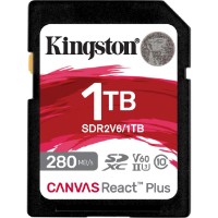 Сard de memorie Kingston 1Tb SDXC Canvas React Plus V60 Class10 UHS-II U3 (SDR2V6/1TB)