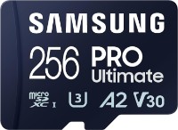 Карта памяти Samsung MicroSD 256Gb PRO Ultimate Class 10 UHS-I U3 + SD adapter (MB-MY256SA)