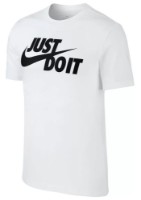 Tricou bărbătesc Nike Shirt Sportswear Just Do It Swoosh Tee White/Black, s.XL imaginea #1 — magazin online Desire.md