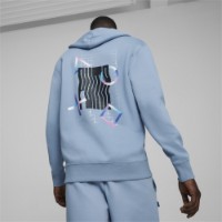 Мужская толстовка Puma X Playstation Graphic Hoodie Dk Zen Blue, s.M фото №4 — интернет-магазин Desire.md