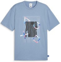 Tricou bărbătesc Puma X Playstation Elevated Tee Zen Blue, s.M