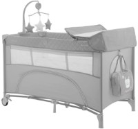 Pătuț pliabil Kikka Boo Nighty Night Grey (31003010118)