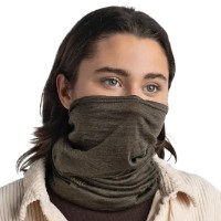 Headwear multifuncțional Buff Merino Midweight Neckwear Solid Bark imaginea #4 — magazin online Desire.md