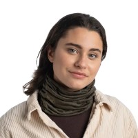 Headwear multifuncțional Buff Merino Midweight Neckwear Solid Bark imaginea #3 — magazin online Desire.md